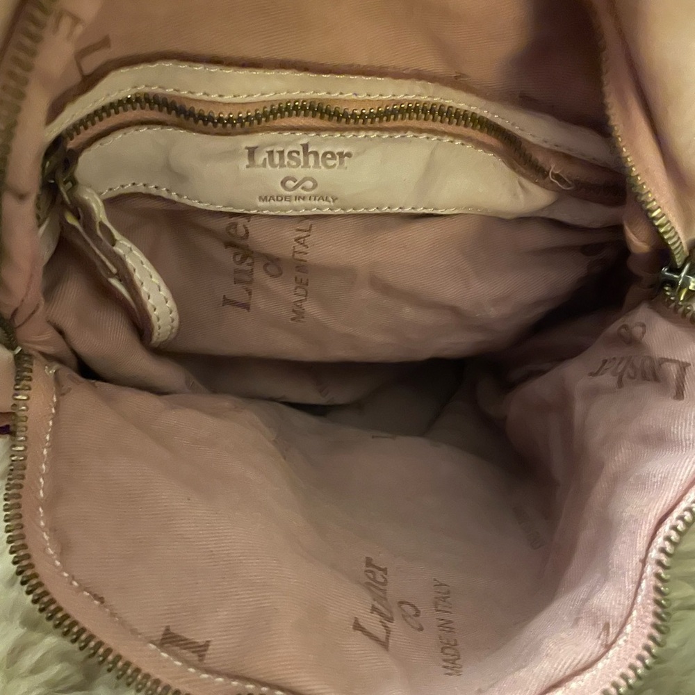 Lusher Women's Tan Leather Backpack - Picture 7 of 11